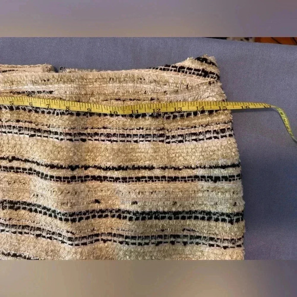 Lulu's Gold and Black Striped A-Line Mini Skirt - Picture 5 of 6